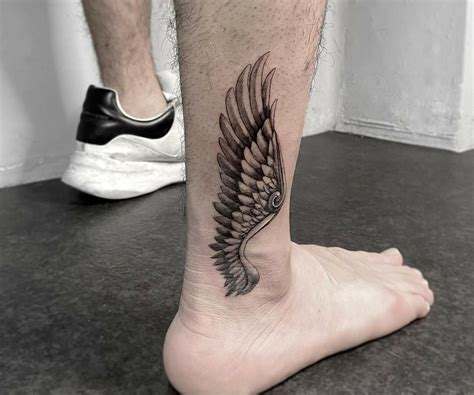 greek Hermes wings tattoo